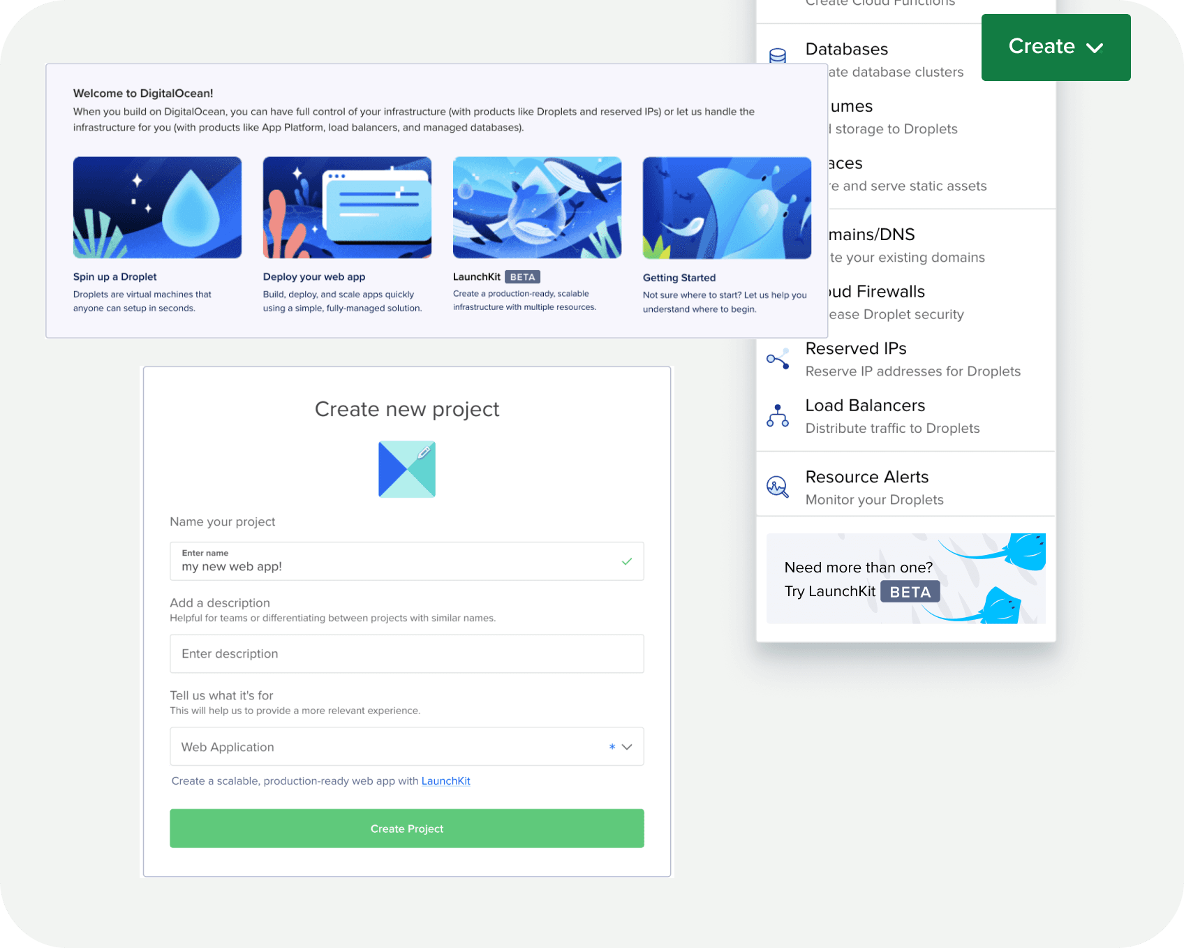 LaunchKit surfaced inside another product page